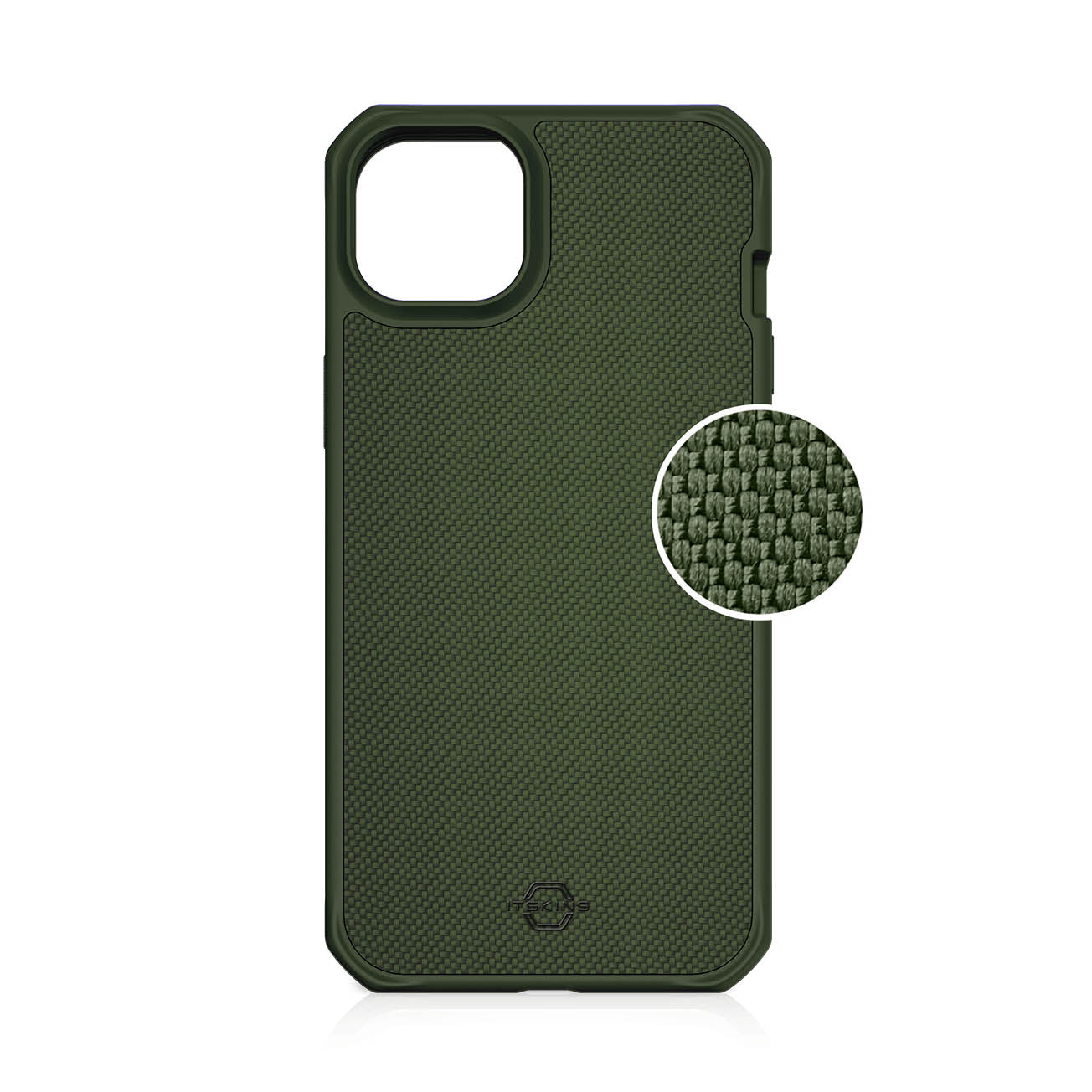 ITSKINS Hybrid Ballistic Case For iPhone 14 / 13 ( 6.1") - Olive Green