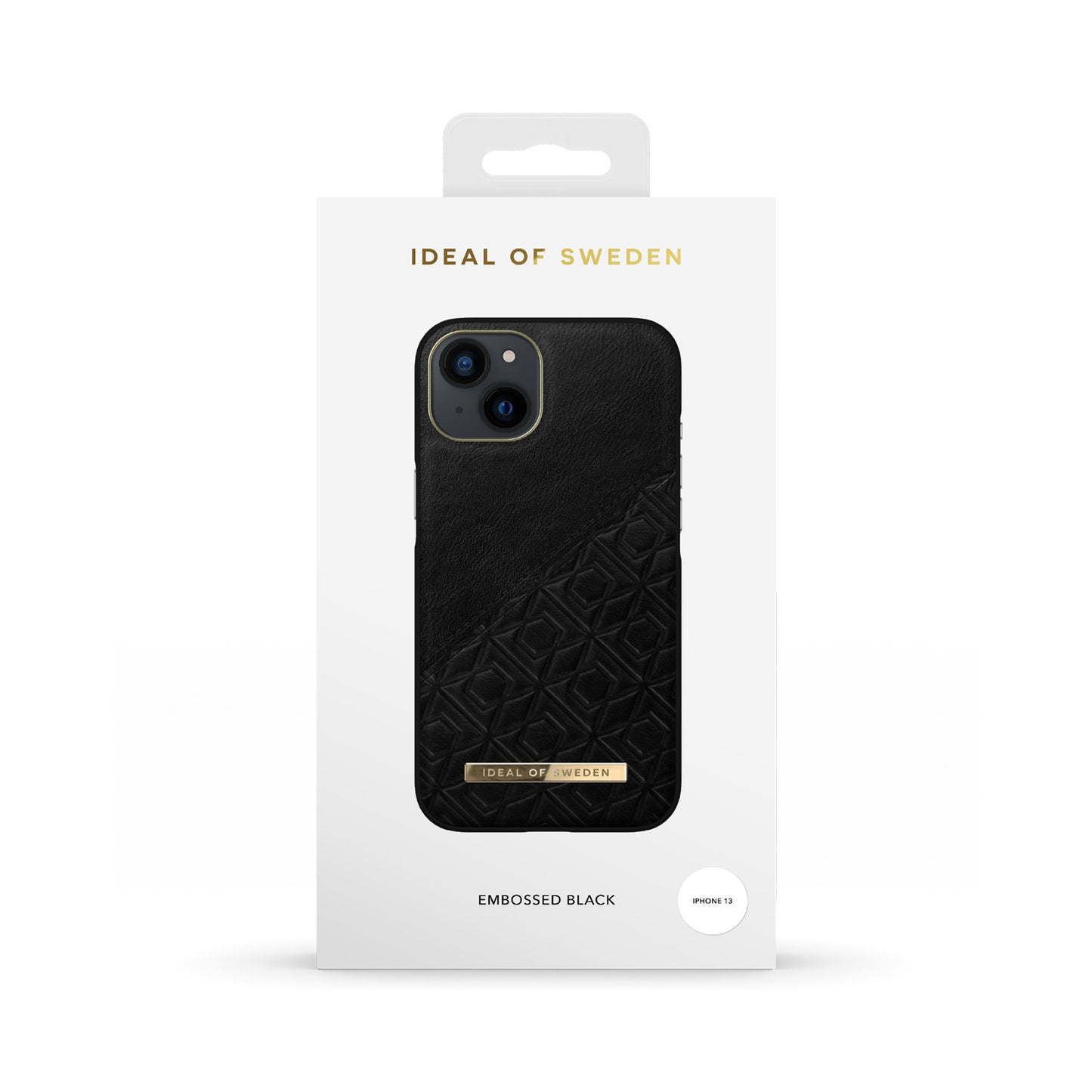 Ideal Of Sweden Atelier Mid Case for iPhone 13 - Embossed Black