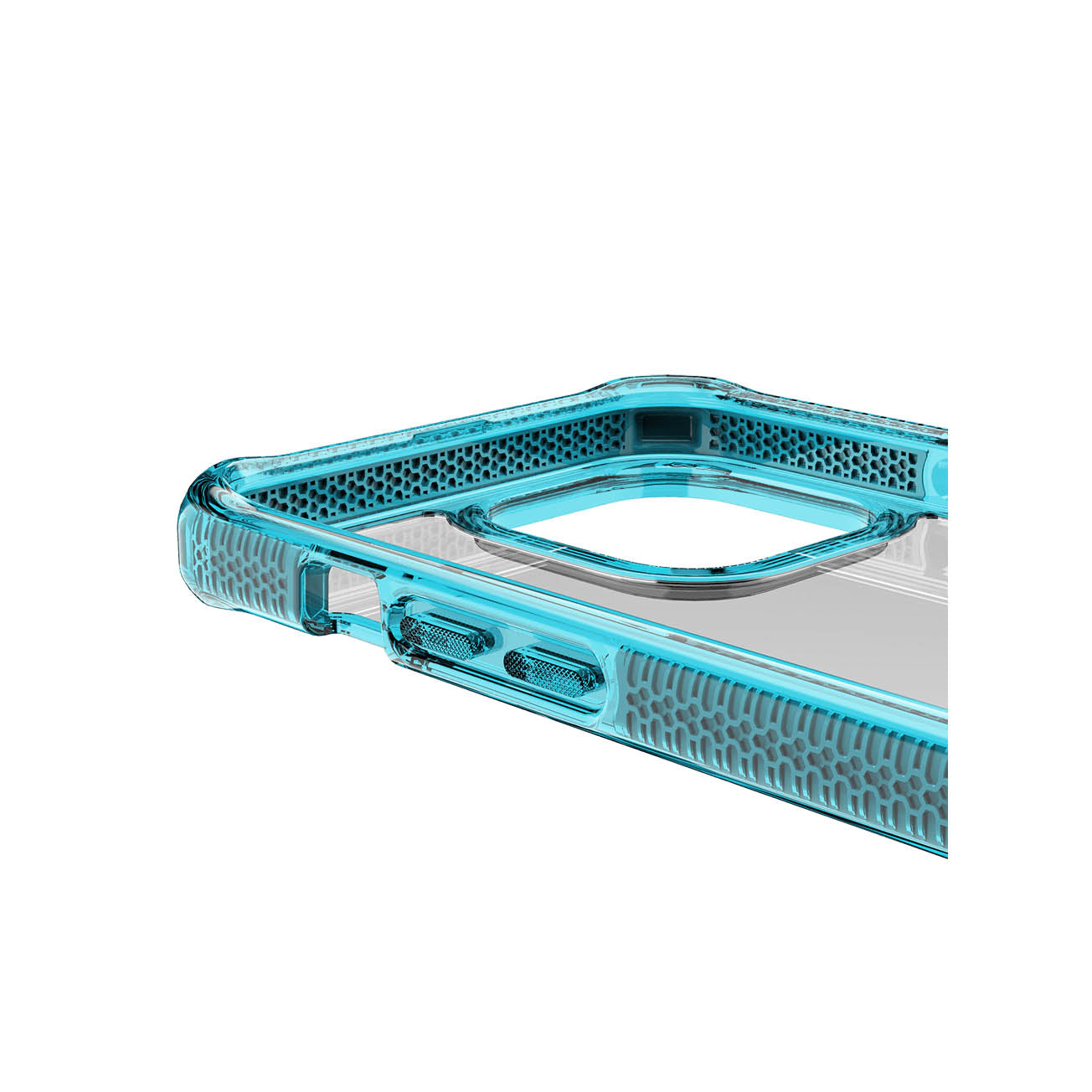 ITSKINS Supreme Clear Case For iPhone 13 - Blue/Transparent