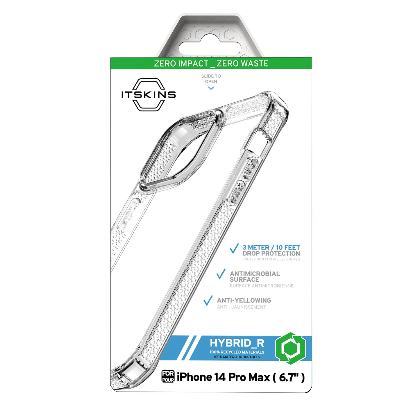 ITSKINS Hybrid Clear Case For Galaxy A53 5G - Black/Transparent