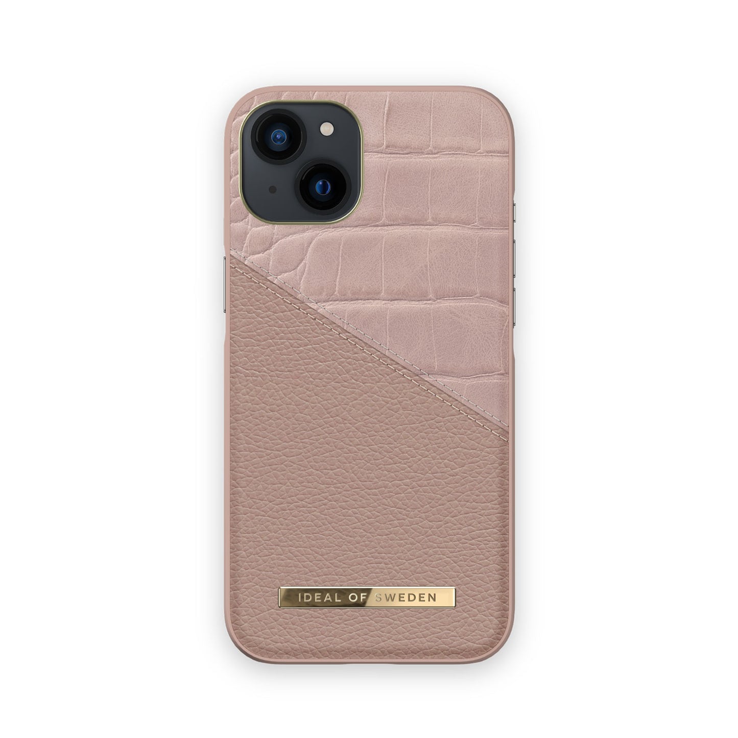 Ideal Of Sweden Atelier Mid Case for iPhone 13 - Rose Smoke Croco