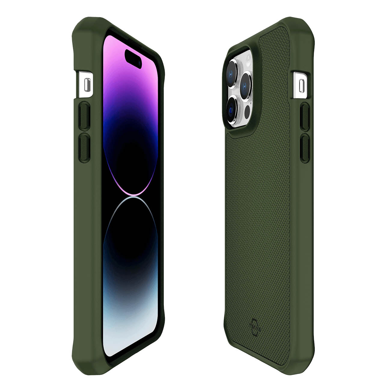 ITSKINS Hybrid Ballistic Case For iPhone 14 Pro ( 6.1") - Olive Green