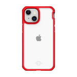 ITSKINS Hybrid Solid Case For iPhone 13 - Red/Transparent