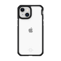 ITSKINS Hybrid Solid Case For iPhone 13 - Black/Transparent