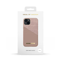 Ideal Of Sweden Atelier Mid Case for iPhone 13 -  Rose Smoke Croco