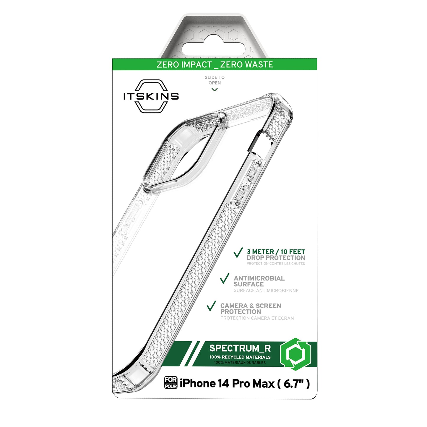 ITSKINS Spectrum Clear Case For Galaxy A03S  - Transparent