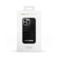 Ideal Of Sweden Atelier Case for iPhone 13 Pro - Neo Noir Croco