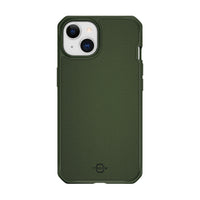 ITSKINS Hybrid Ballistic Case For iPhone 14 / 13 ( 6.1") - Olive Green