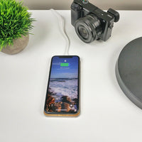 Gravity Touch Wireless Charging Base 10W - Silver/Brown