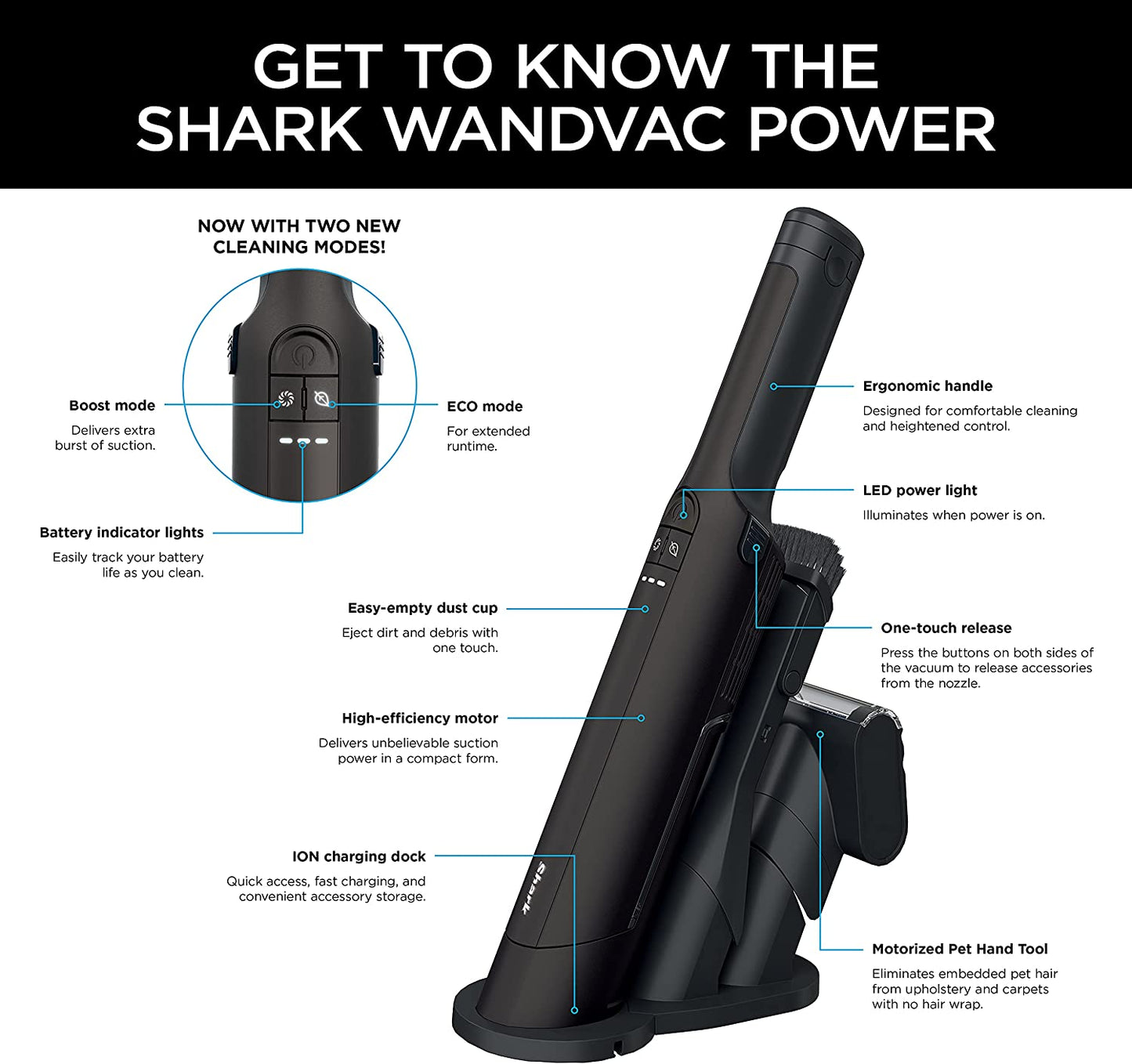 Shark WANDVAC Pro Cordless Hand Vacuum - Dark Chocolate Brown