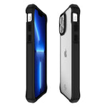 ITSKINS Hybrid Solid Case For iPhone 13 Pro Max / 12 Pro Max - Black/Transparent