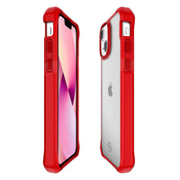 ITSKINS Hybrid Solid Case For iPhone 13 - Red/Transparent